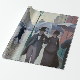 Gustave Caillebotte - Parijse straat; Regenachtige Cadeaupapier