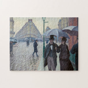 Gustave Caillebotte - Parijse straat; Regenachtige Legpuzzel