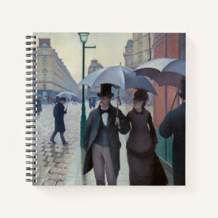 Gustave Caillebotte - Parijse straat; Regenachtige Notitieboek
