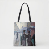 Gustave Caillebotte - Parijse straat; Regenachtige Tote Bag (Voorkant)