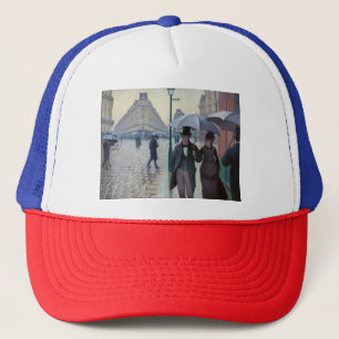 Gustave Caillebotte - Parijse straat; Regenachtige Trucker Pet