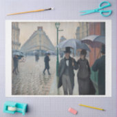 Gustave Caillebotte Paris Rainy Day Decoupage Tissuepapier (Craft)