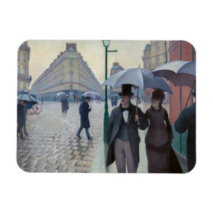 Gustave Caillebotte - Paris straat; Regenachtige d Magneet