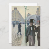 Gustave Caillebotte - Paris Street; Rainy Day (Voorkant / Achterkant)