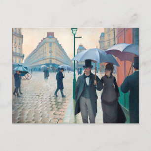 Gustave Caillebotte Paris Street Rainy Day Artwork Briefkaart