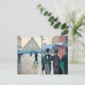 Gustave Caillebotte Paris Street Rainy Day Artwork Briefkaart (Staand voorkant)