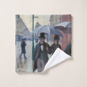 Gustave Caillebotte - Paris Street; Rainy Day Bad Handdoek (Wasdoekje)