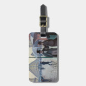 Gustave Caillebotte - Paris Street; Rainy Day Bagagelabel (Voorkant verticaal)