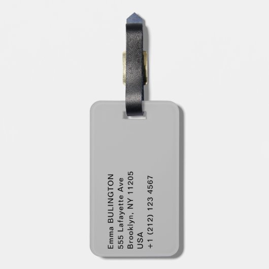 Gustave Caillebotte - Paris Street; Rainy Day Bagagelabel (Achterkant verticaal)