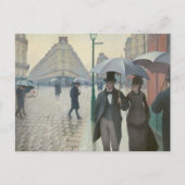 Gustave Caillebotte - Paris Street; Rainy Day Briefkaart (Voorkant)