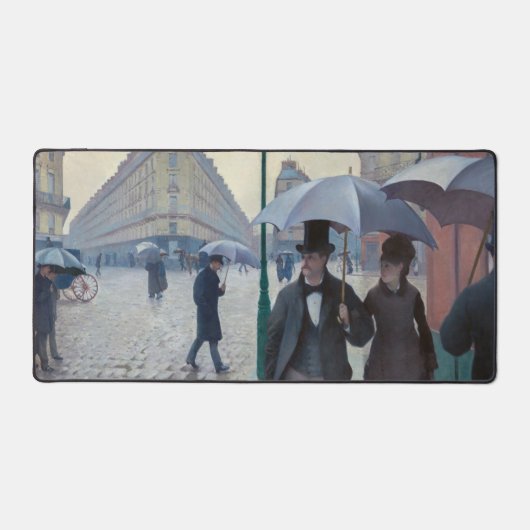 Gustave Caillebotte - Paris Street; Rainy Day Bureaumat (Voorkant)