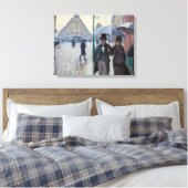 Gustave Caillebotte - Paris Street; Rainy Day Canvas Afdruk (Insitu (Slaapkamer))