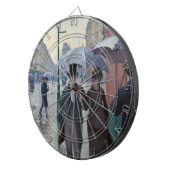 Gustave Caillebotte - Paris Street; Rainy Day Dartbord (Voorkant Rechts)