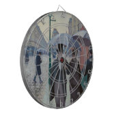 Gustave Caillebotte - Paris Street; Rainy Day Dartbord (Voorkant Links)