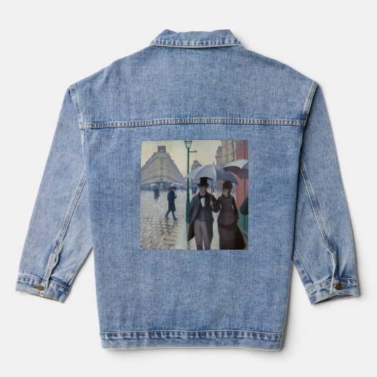 Gustave Caillebotte - Paris Street; Rainy Day Denim Jacket (Achterkant)