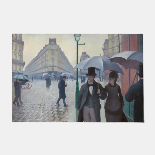 Gustave Caillebotte - Paris Street; Rainy Day Deurmat (Voorkant)
