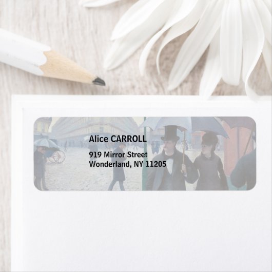 Gustave Caillebotte - Paris Street; Rainy Day Etiket (Insitu)