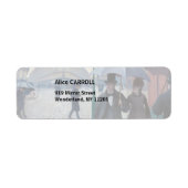 Gustave Caillebotte - Paris Street; Rainy Day Etiket (Voorkant)