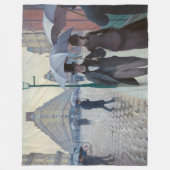 Gustave Caillebotte - Paris Street; Rainy Day Fleece Deken (Voorkant)