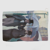 Gustave Caillebotte - Paris Street; Rainy Day Golfhanddoek (Horizontaal)