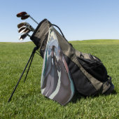 Gustave Caillebotte - Paris Street; Rainy Day Golfhanddoek (Groen)