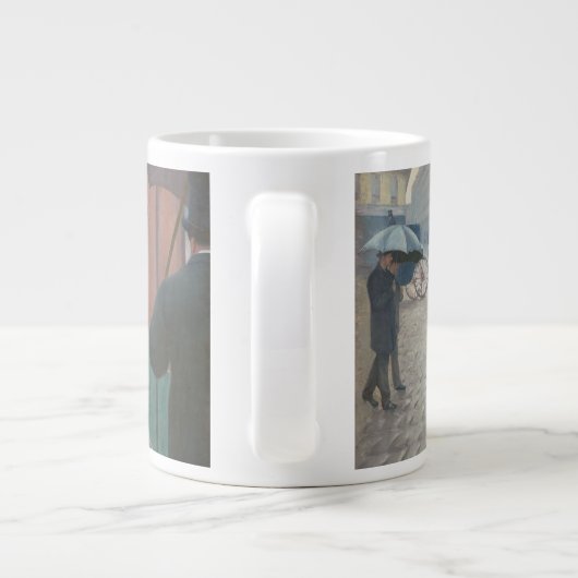 Gustave Caillebotte - Paris Street; Rainy Day Grote Koffiekop (Achterkant)