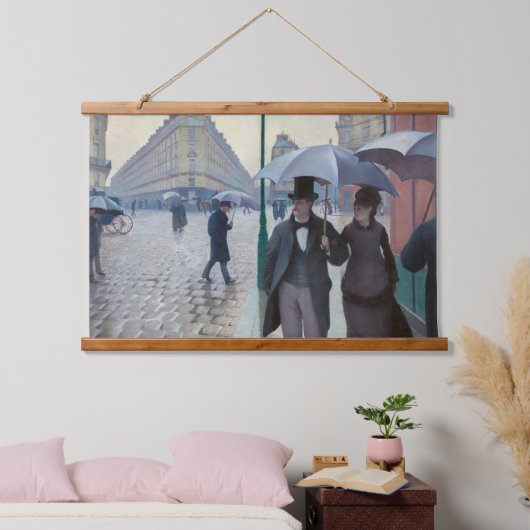 Gustave Caillebotte - Paris Street; Rainy Day Hangend Wandkleed (Slaapkamer)
