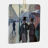 Gustave Caillebotte - Paris Street; Rainy Day Keramisch Ornament (Rechts)