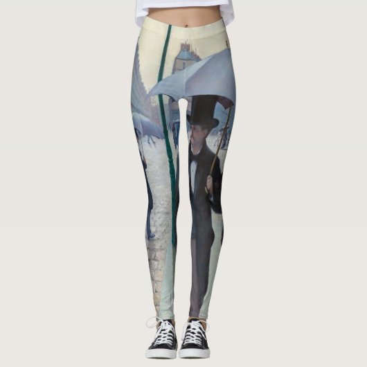 Gustave Caillebotte - Paris Street; Rainy Day Leggings (Voorkant)