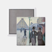 Gustave Caillebotte - Paris Street; Rainy Day Magneet (Voorkant / Achterkant)
