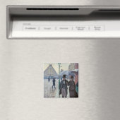 Gustave Caillebotte - Paris Street; Rainy Day Magneet (Insitu (Vaatwasser))