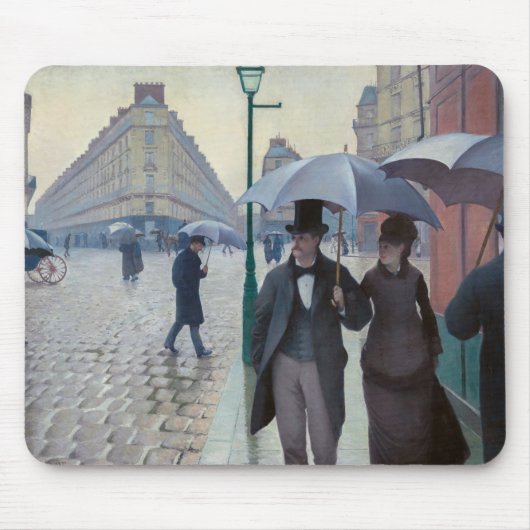 Gustave Caillebotte - Paris Street; Rainy Day Muismat (Voorkant)