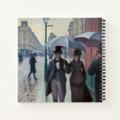 Gustave Caillebotte - Paris Street; Rainy Day Notitieboek (Achterkant)