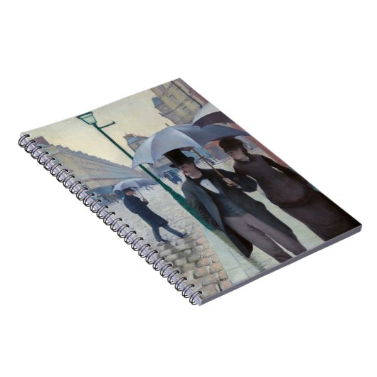 Gustave Caillebotte - Paris Street; Rainy Day Notitieboek (Rechterzijde)