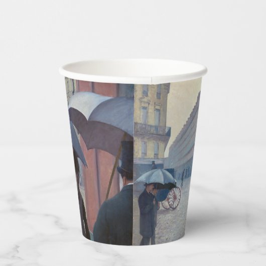 Gustave Caillebotte - Paris Street; Rainy Day Papieren Bekers (Rechts)