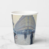 Gustave Caillebotte - Paris Street; Rainy Day Papieren Bekers (Voorkant)