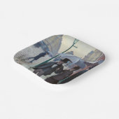 Gustave Caillebotte - Paris Street; Rainy Day Papieren Bordje (Gebogen)