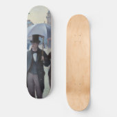 Gustave Caillebotte - Paris Street; Rainy Day Persoonlijk Skateboard (Voorkant)