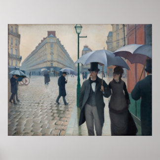 Gustave Caillebotte - Paris Street; Rainy Day Poster