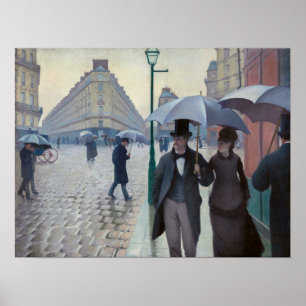 Gustave Caillebotte - Paris Street; Rainy Day Poster
