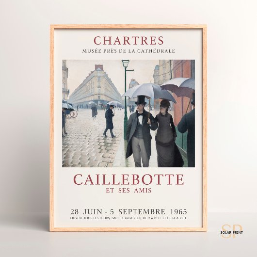 Gustave Caillebotte Paris Street Rainy Day Poster