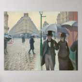 Gustave Caillebotte - Paris Street; Rainy Day Poster (Voorkant)