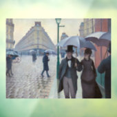 Gustave Caillebotte - Paris Street; Rainy Day Raamsticker (Vel 3)