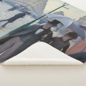 Gustave Caillebotte - Paris Street; Rainy Day Sherpa Deken (3/4)