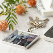 Gustave Caillebotte - Paris Street; Rainy Day Sleutelhanger (Zijkant)