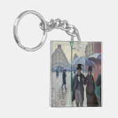 Gustave Caillebotte - Paris Street; Rainy Day Sleutelhanger (Voorkant Links)