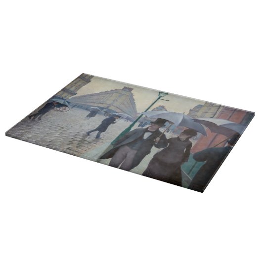 Gustave Caillebotte - Paris Street; Rainy Day Snijplank (Hoek)