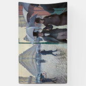 Gustave Caillebotte - Paris Street; Rainy Day Spandoek (Verticaal)