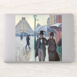 Gustave Caillebotte - Paris Street; Rainy Day Sticker