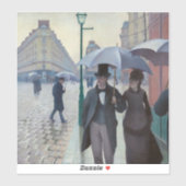 Gustave Caillebotte - Paris Street; Rainy Day Sticker (Vel)